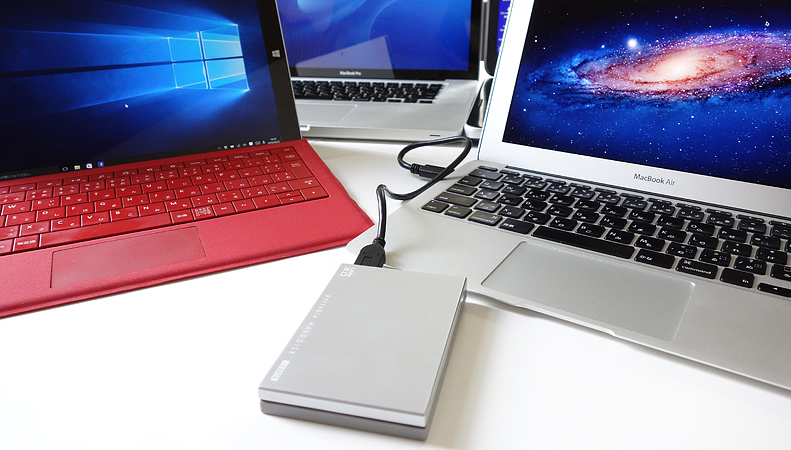 USB 3.0／2.0対応ポータブルハードディスク「超高速カクうす」（HDPC-UTEシリーズ）